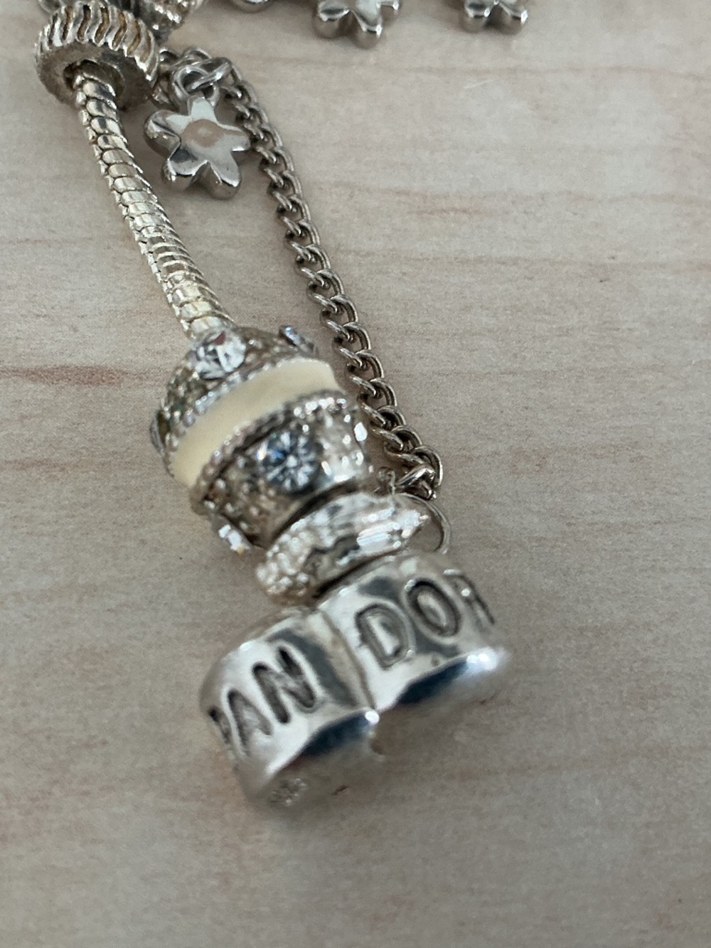 Pandora silver charm bracelet
